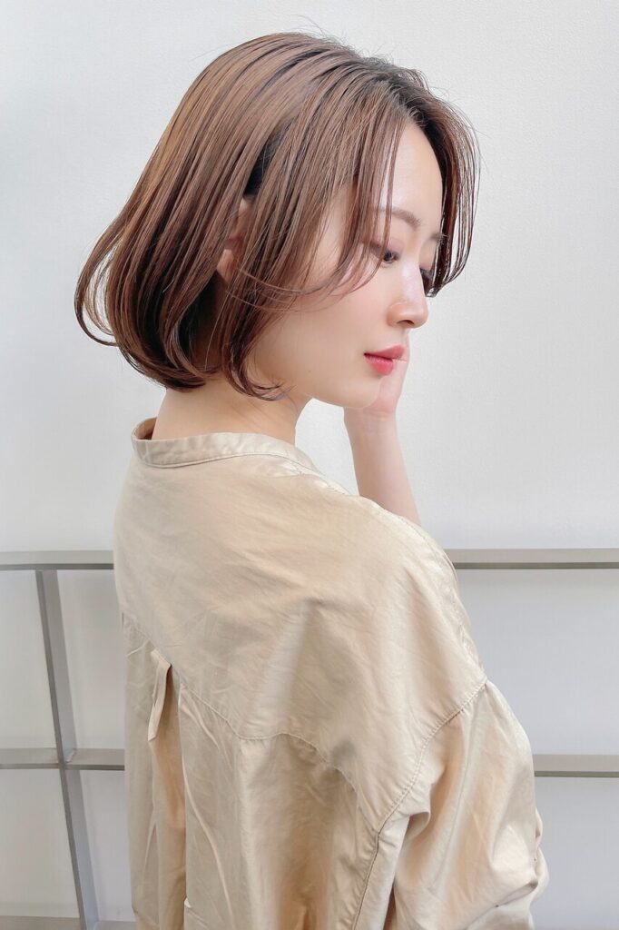 ボブ×小顔補正立体カット◎30代40代50代